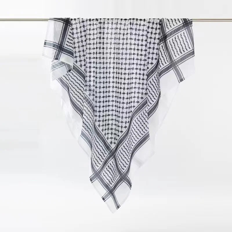 Shemagh Desert Keffiyeh – Tassel Scarf with Arab Print, Unisex & Perfect for Any Occasion! 652F