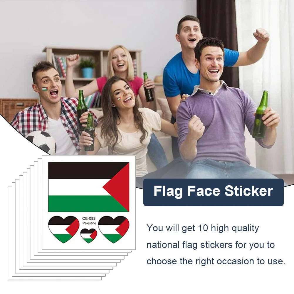 10-100pcs Palestine Temporary Tattoo