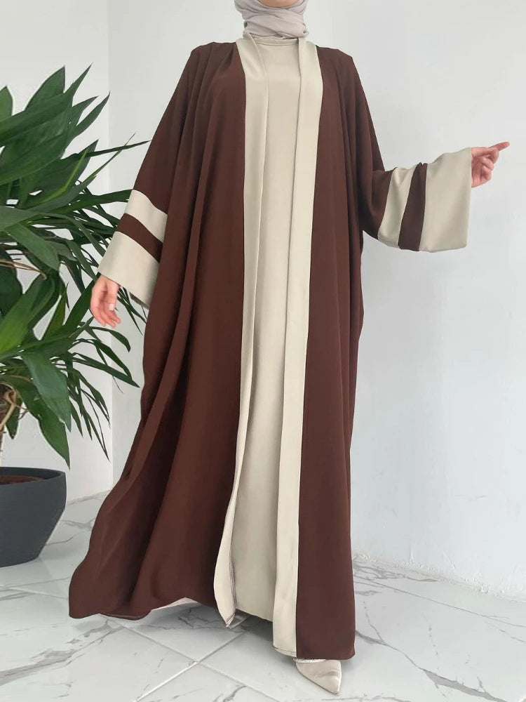 2 Piece Open Abaya Set