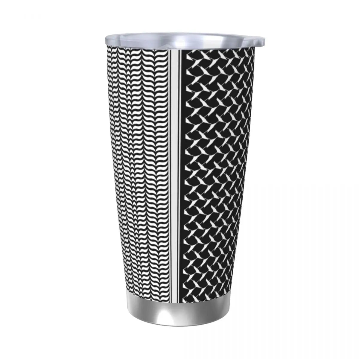 Keffiyeh Map Insulated Tumbler – Stainless Steel, 20oz Travel Mug with Lid
