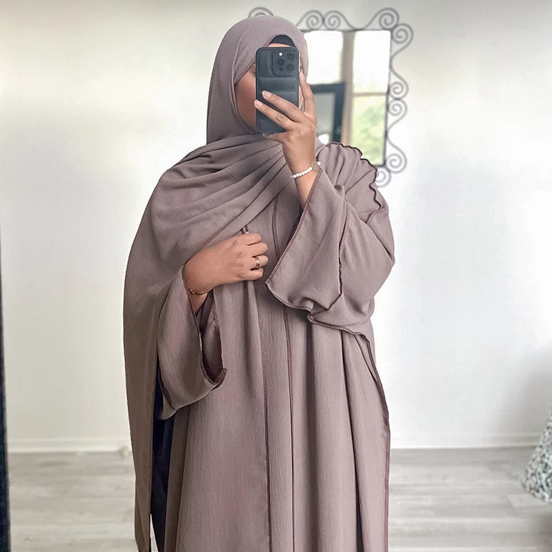 3 Piece Abaya Set