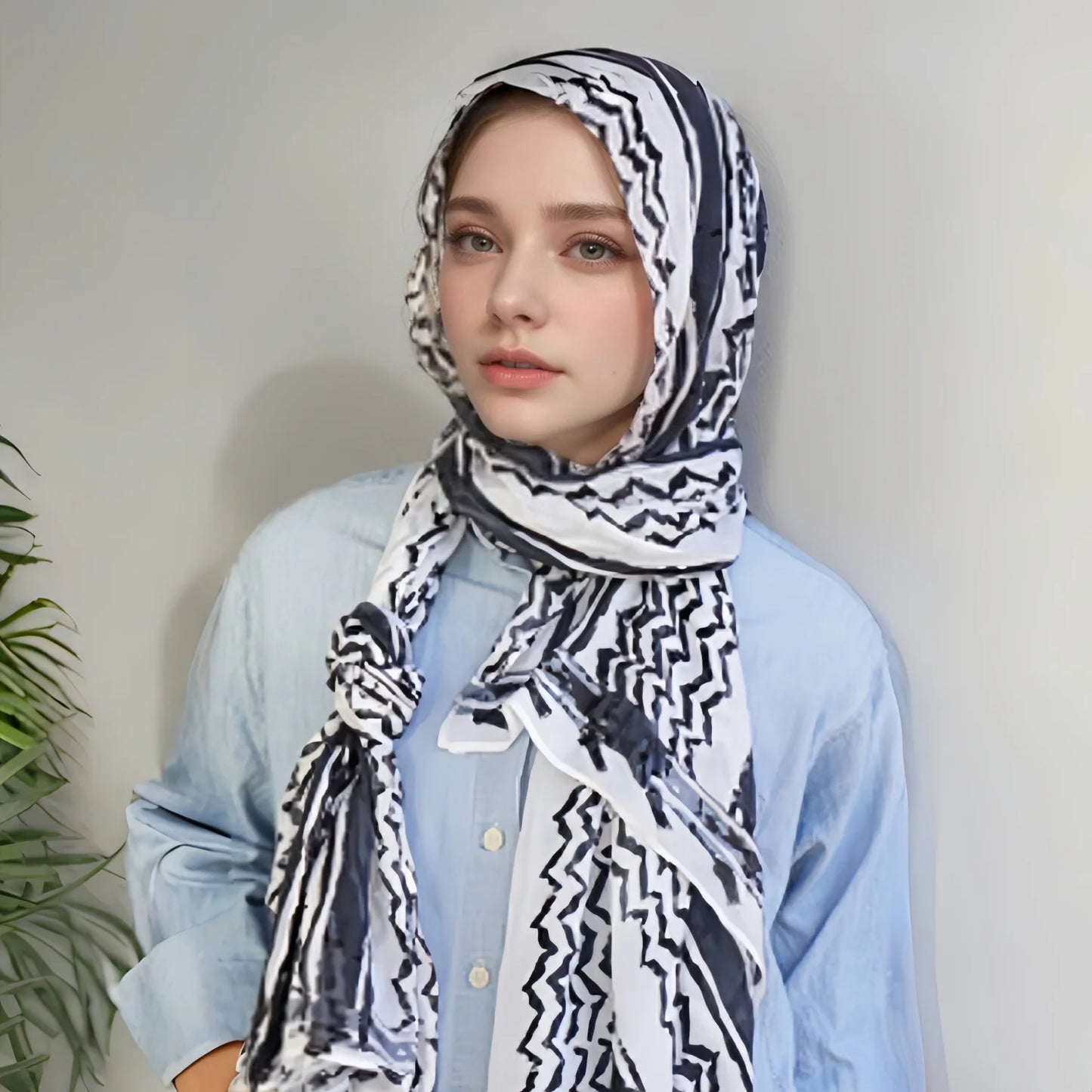 Kufiya Print Hijab