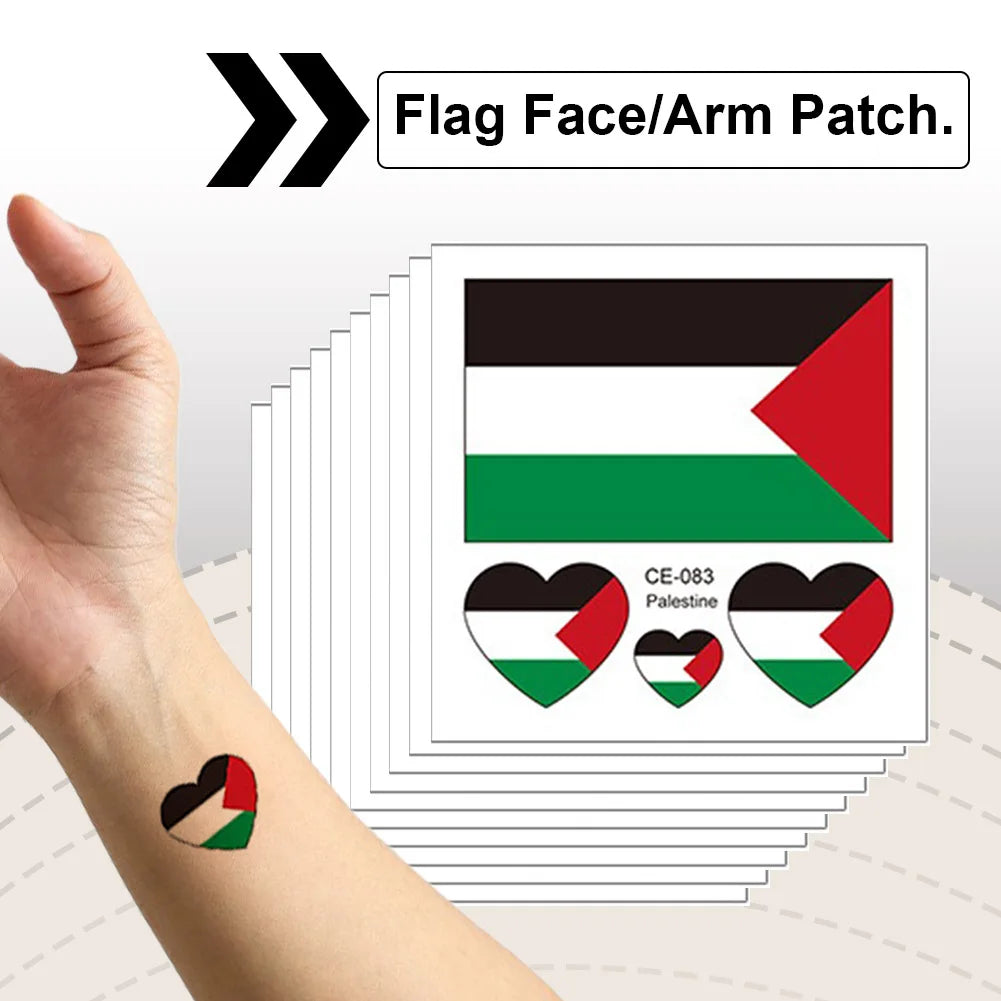 10-100pcs Palestine Temporary Tattoo