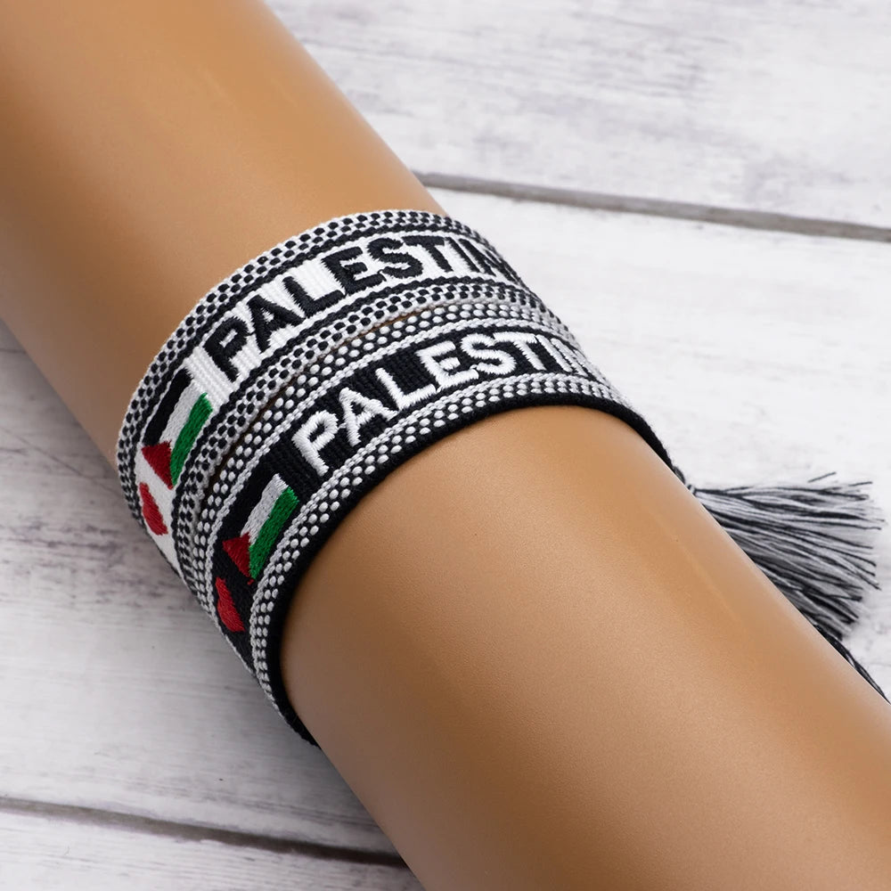 Palestine Embroidery Pattern Bracelets