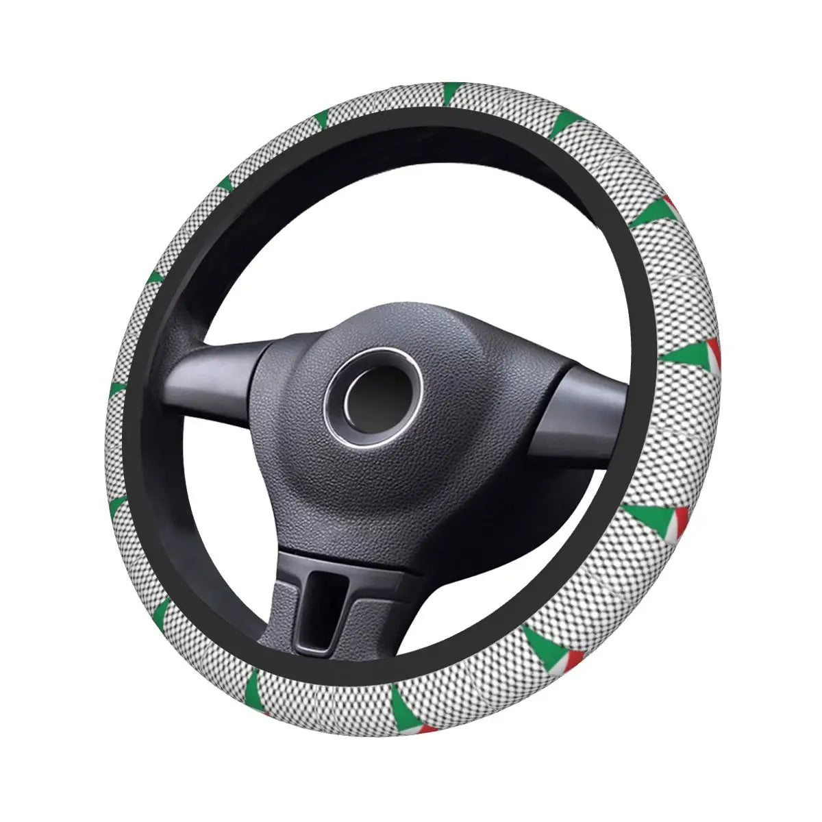 Kufiya Hatta Steering Wheel Cover – Keffiyeh Pattern for Stylish Car Protection!