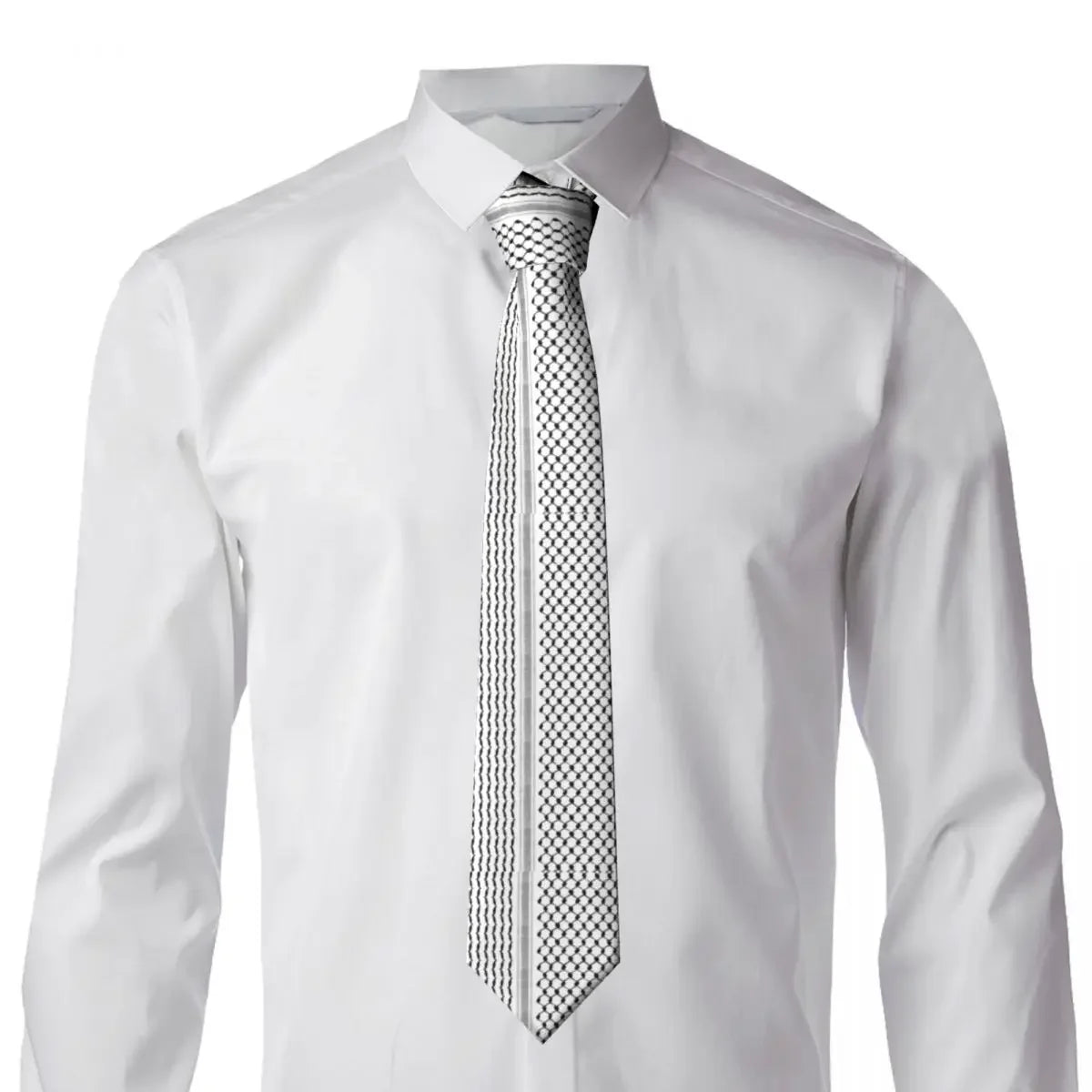 White Kufiya Tie