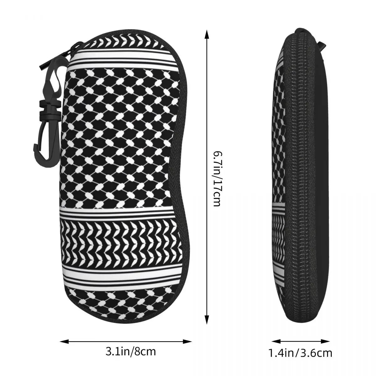 Keffiyeh Glasses Case – Stylish Palestine Sunglasses Pouch for Unisex Outdoor Eyewear!