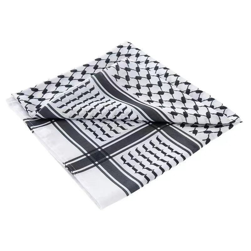 Shemagh Desert Keffiyeh – Tassel Scarf with Arab Print, Unisex & Perfect for Any Occasion! 652F