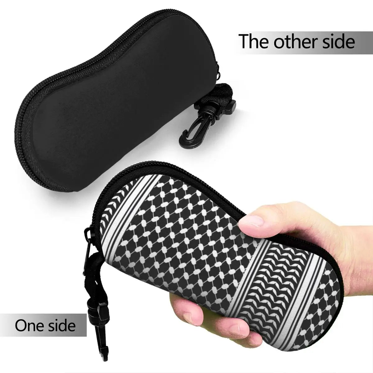 Keffiyeh Glasses Case – Stylish Palestine Sunglasses Pouch for Unisex Outdoor Eyewear!