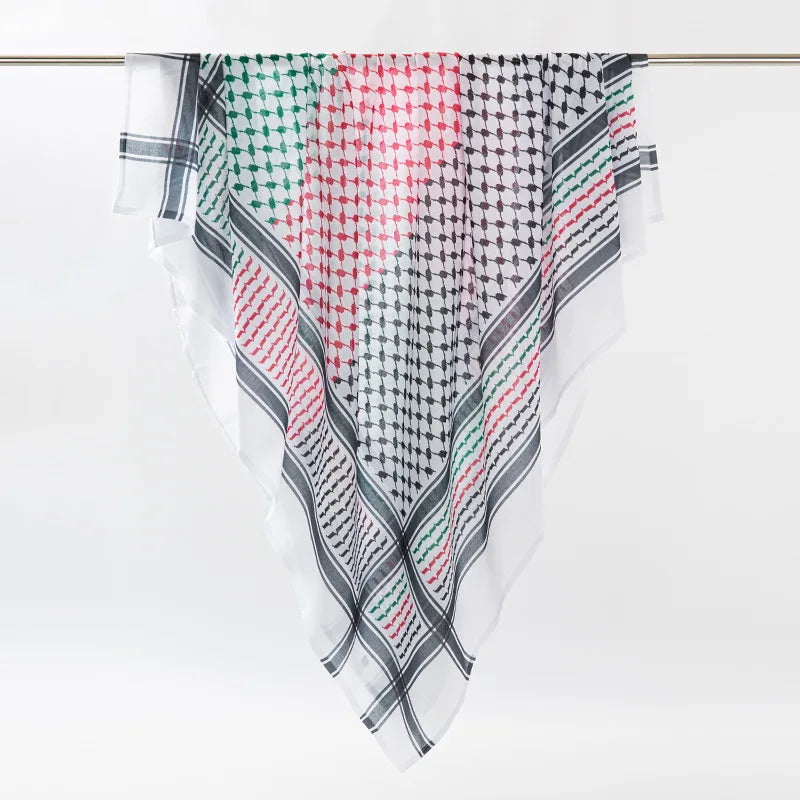 Shemagh Desert Keffiyeh – Tassel Scarf with Arab Print, Unisex & Perfect for Any Occasion! 652F