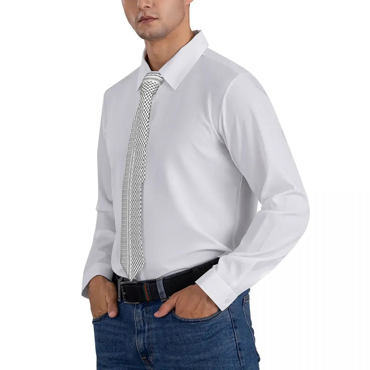 White Kufiya Tie