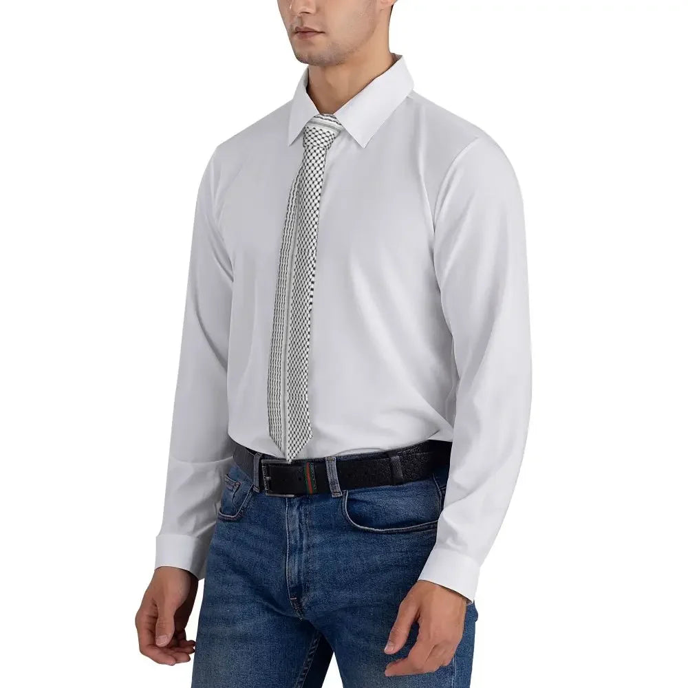 White Kufiya Tie