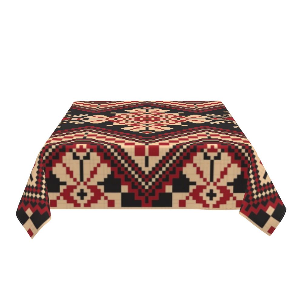 Palestinian Embroidery Tatreez Art Table Cover