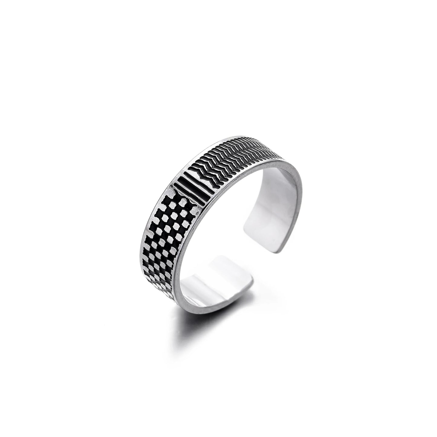 Stainless Steel Arabic Ring Jewelry For Women Men in Arab Jewelry