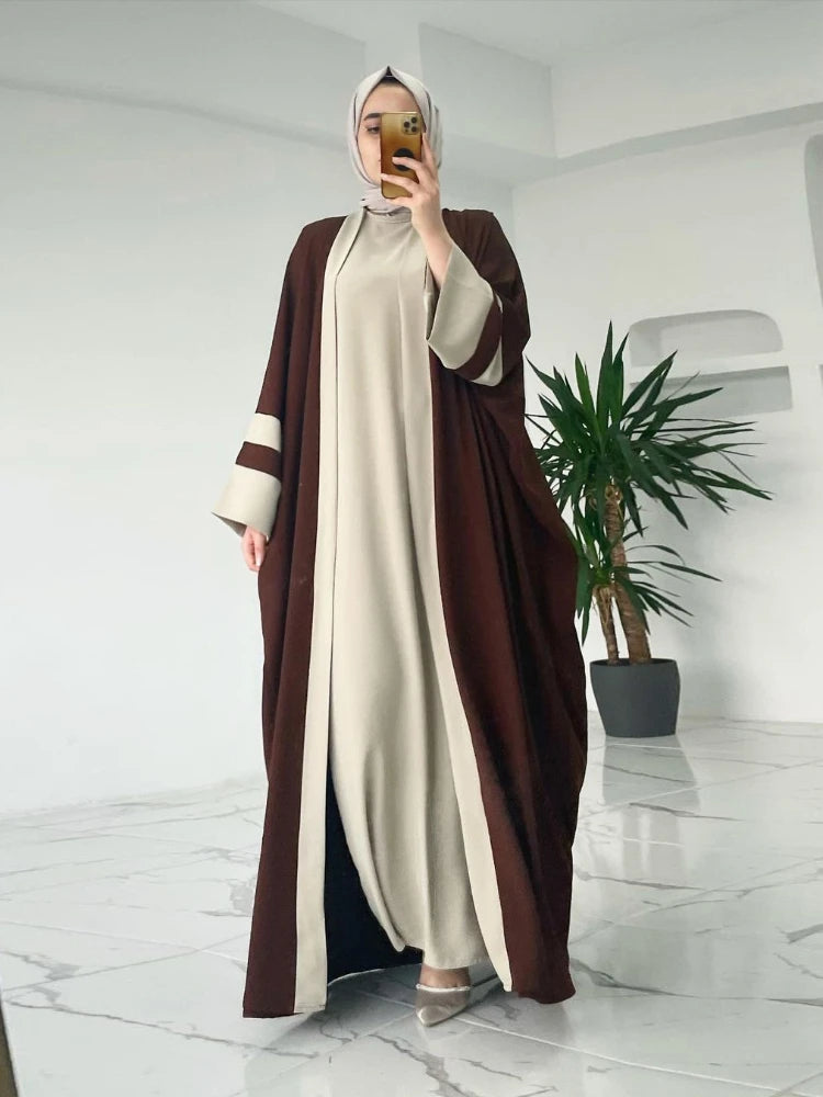 2 Piece Open Abaya Set