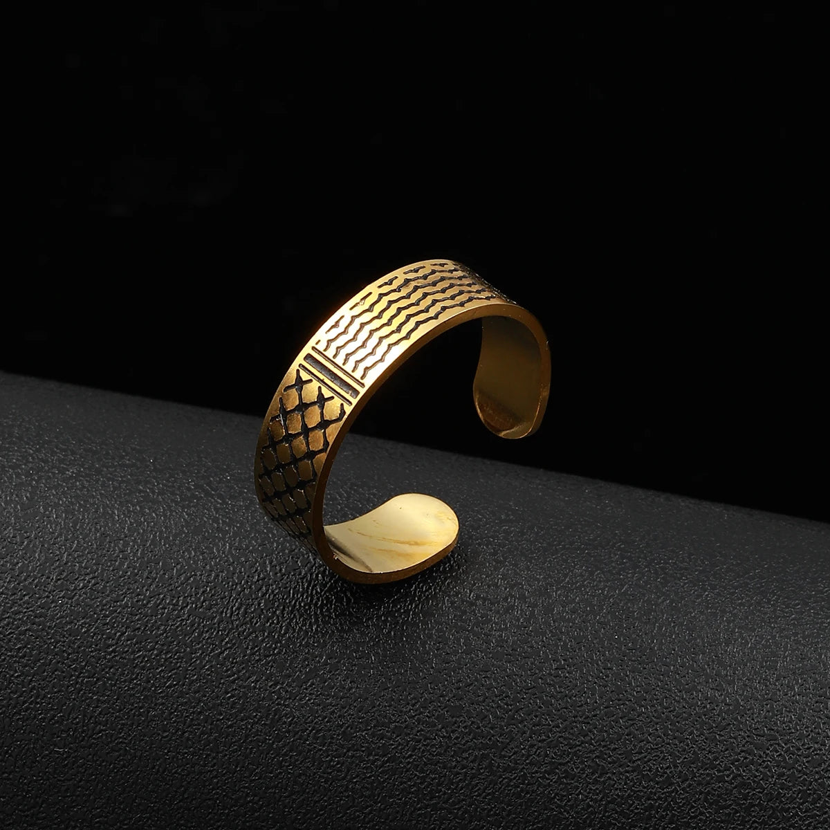 Stainless Steel Arabic Ring Jewelry For Women Men in Arab Jewelry