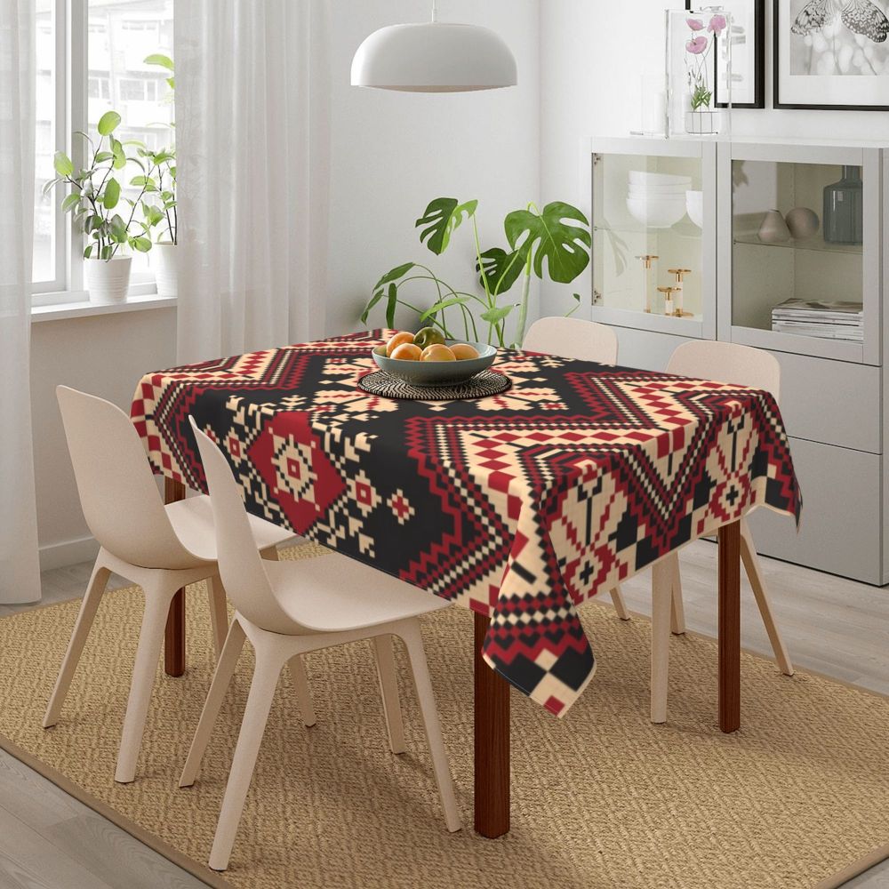 Palestinian Embroidery Tatreez Art Table Cover