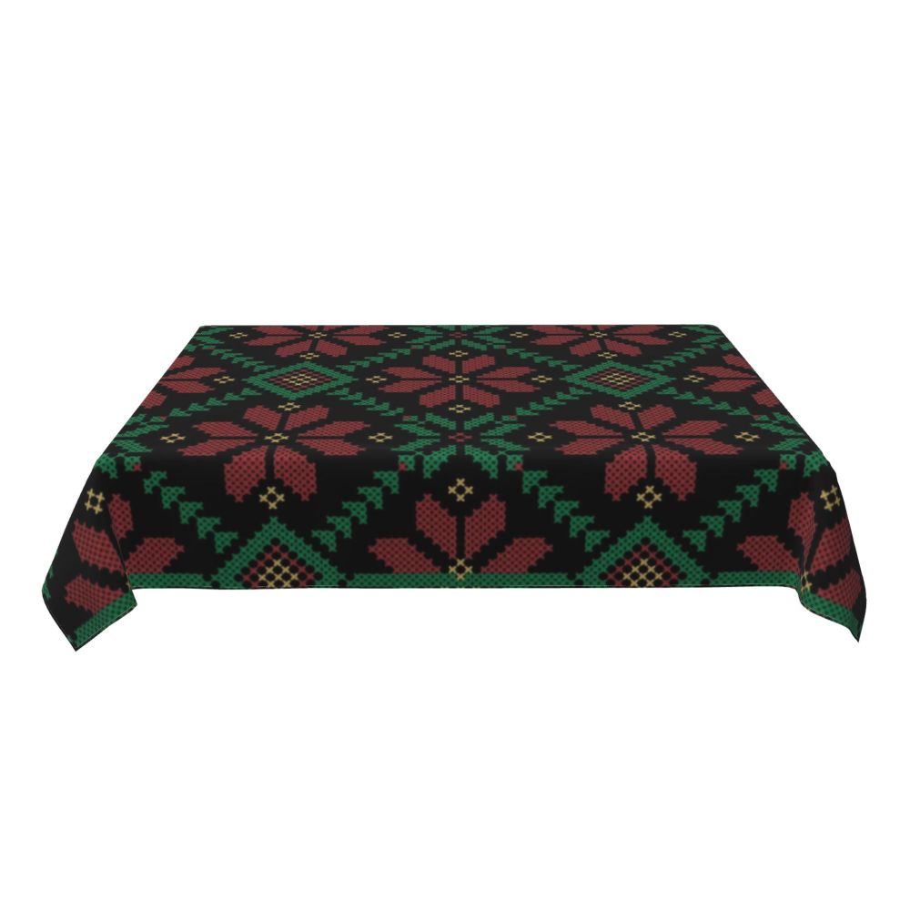 Palestinian Embroidery Tatreez Art Table Cover