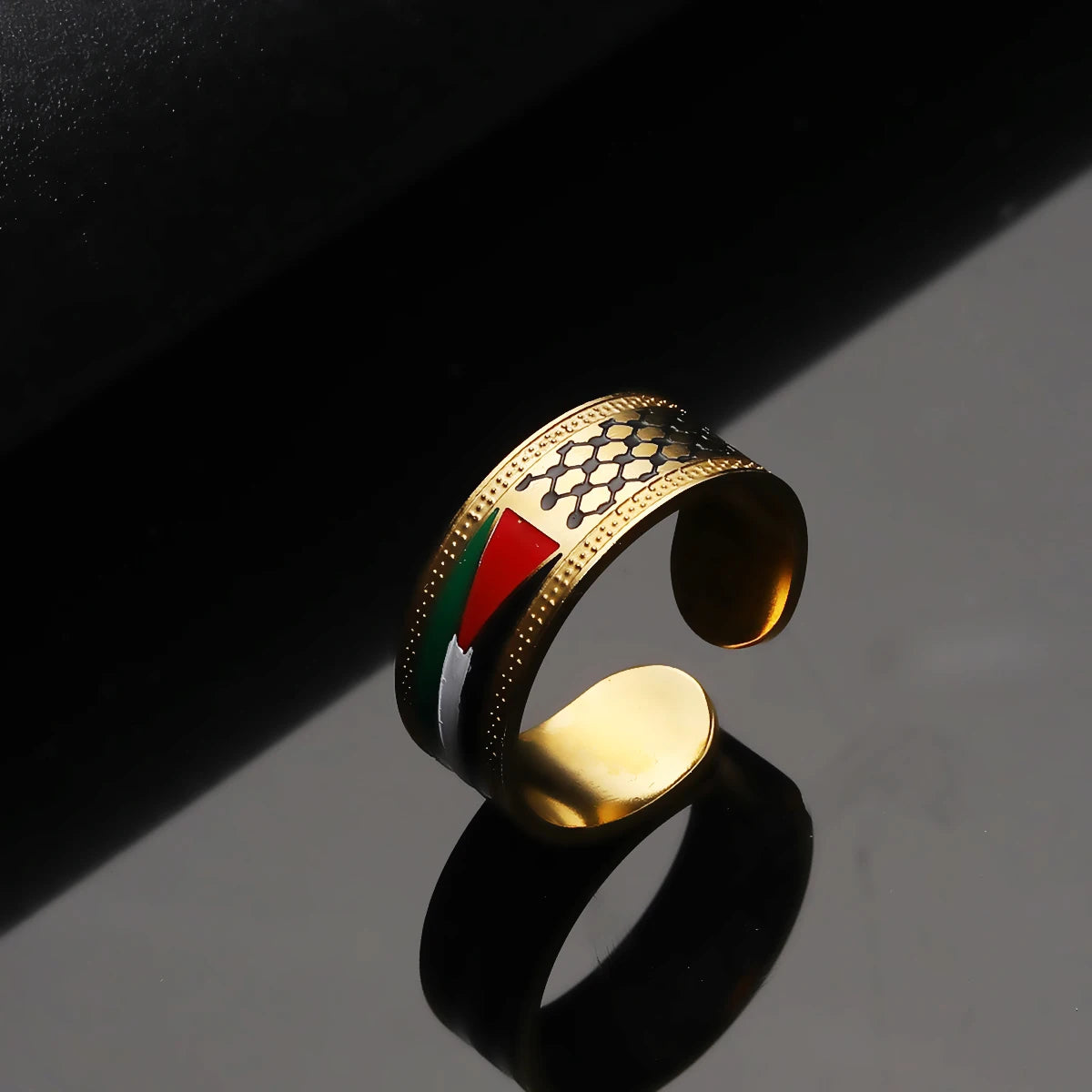 Stainless Steel Arabic Ring Jewelry For Women Men in Arab Jewelry