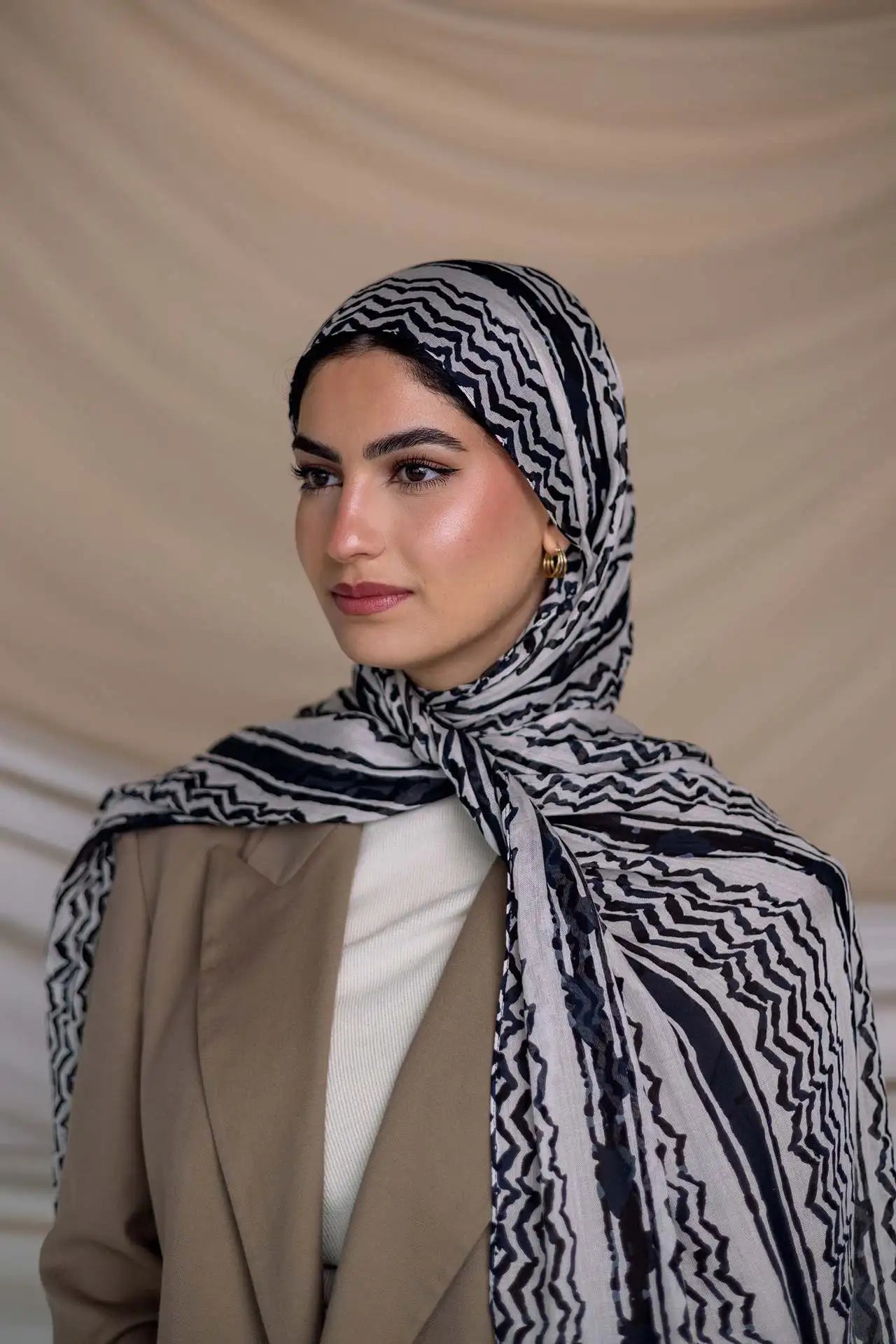 Kufiya Print Hijab