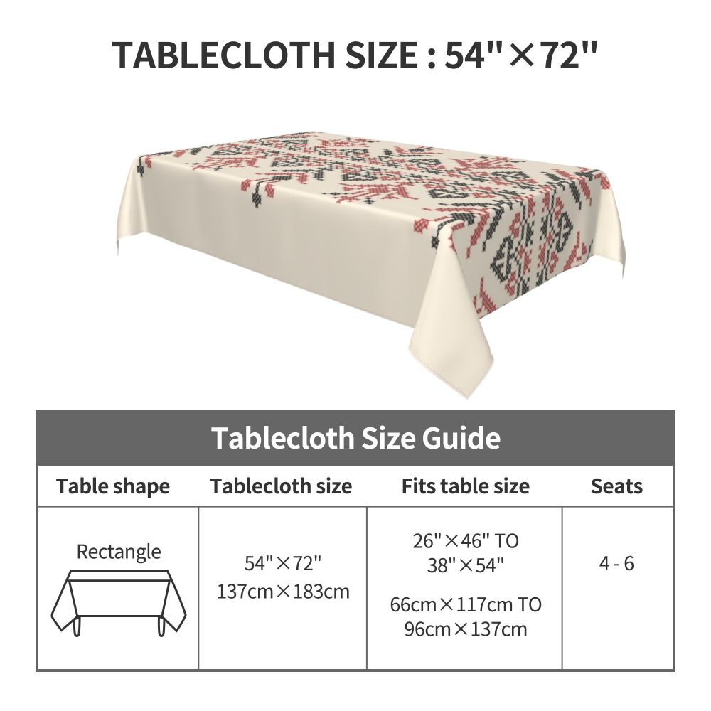 Palestinian Embroidery Tatreez Art Table Cover