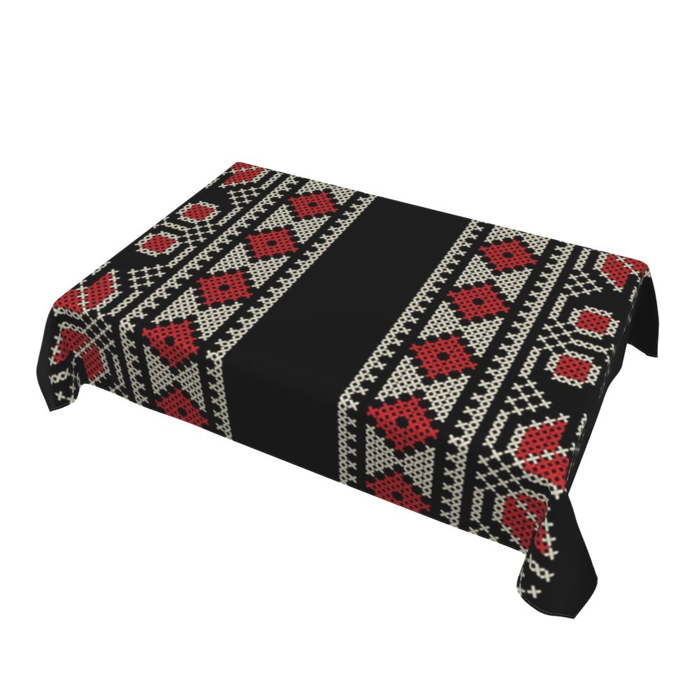 Palestinian Embroidery Tatreez Art Table Cover