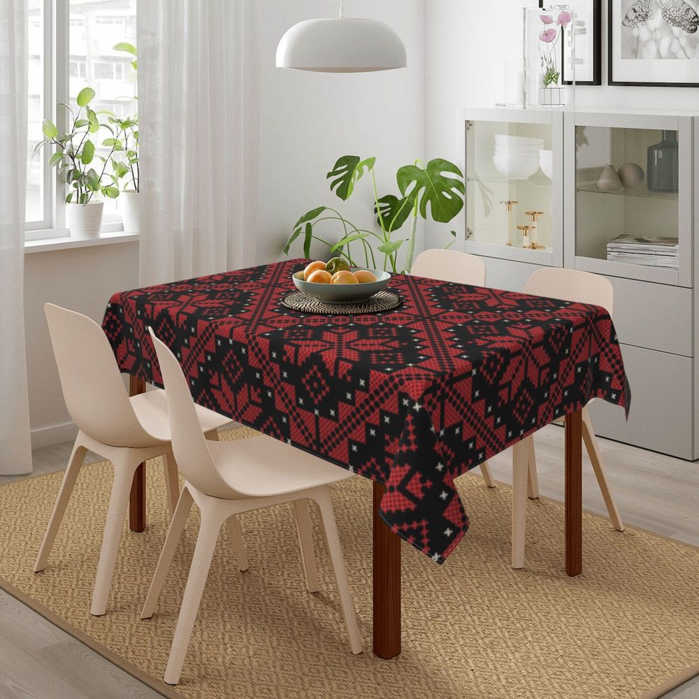 Palestinian Embroidery Tatreez Art Table Cover