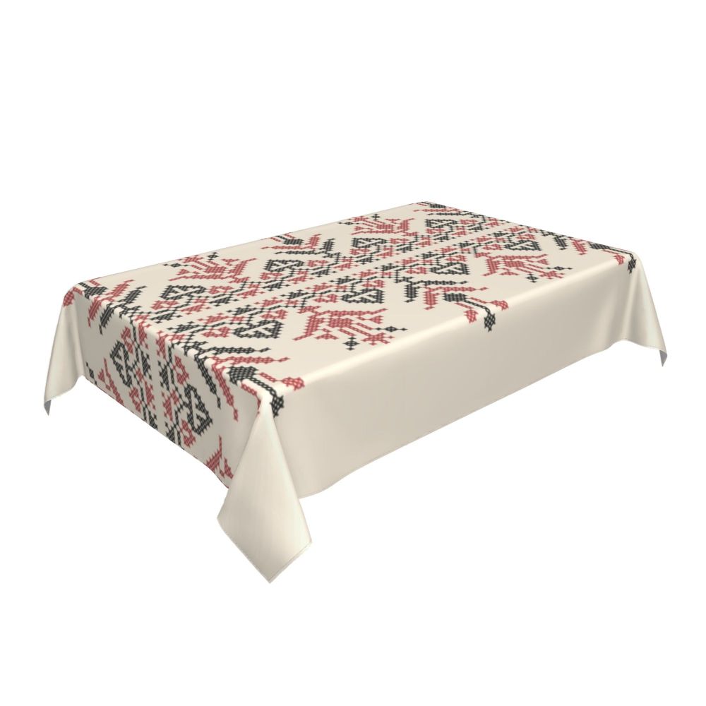 Palestinian Embroidery Tatreez Art Table Cover