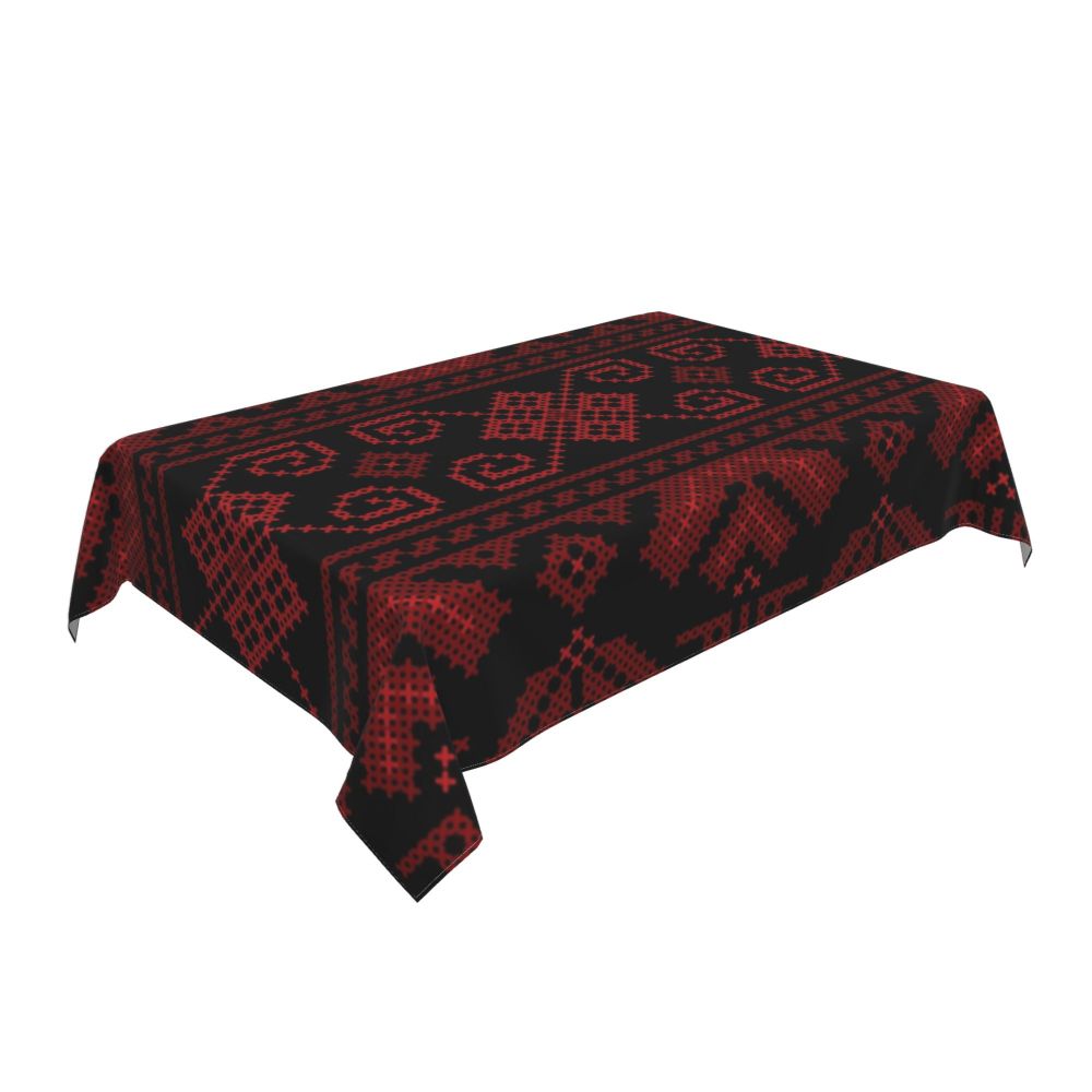 Palestinian Embroidery Tatreez Art Table Cover