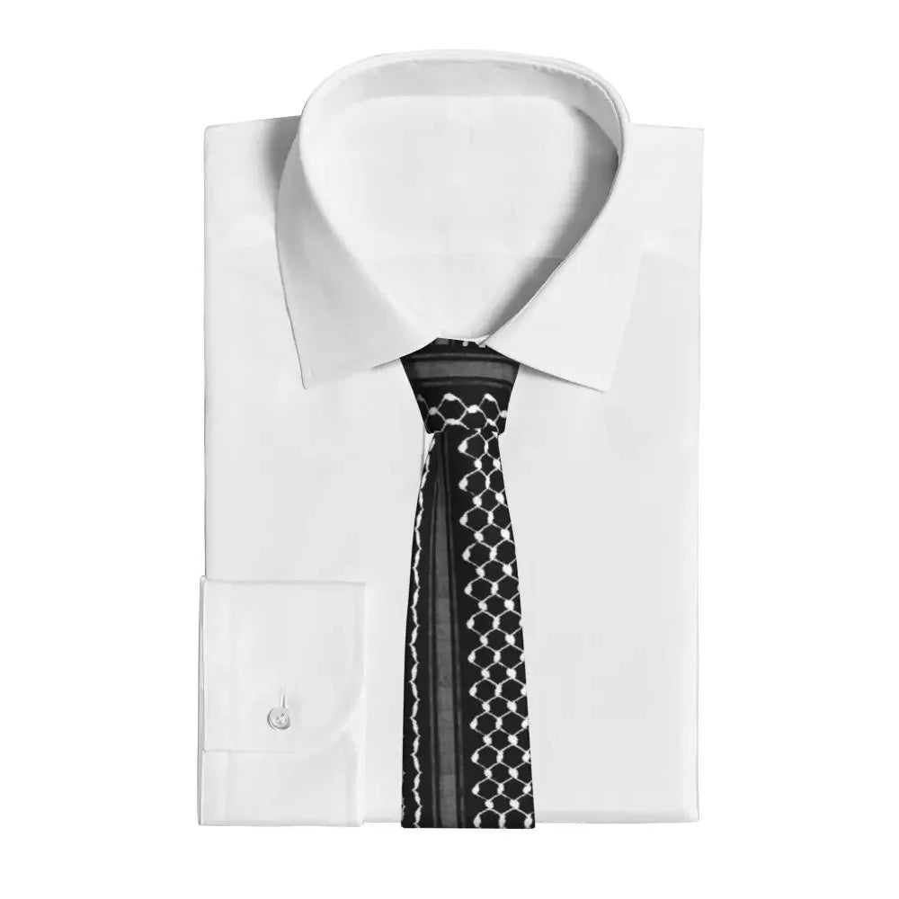 Black Kufiya Tie That Tells a Story