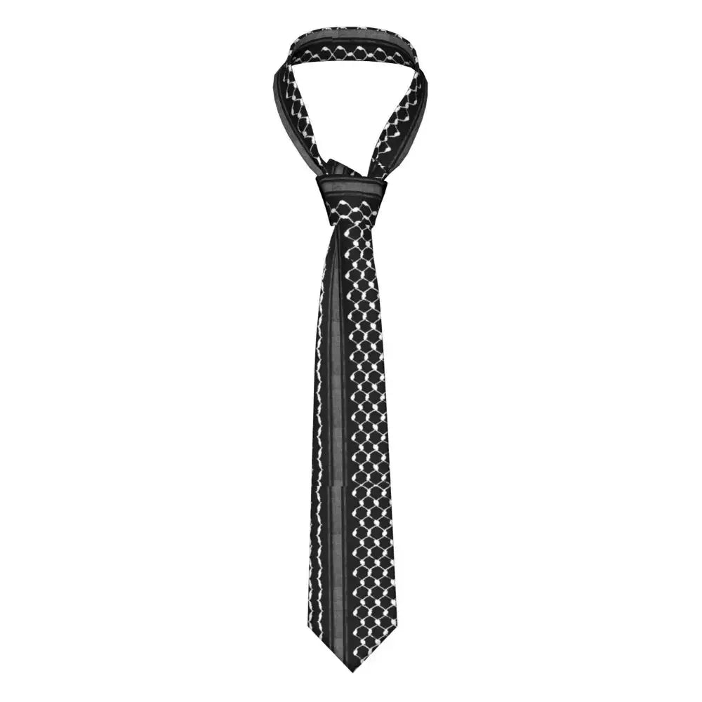 Black Kufiya Tie That Tells a Story