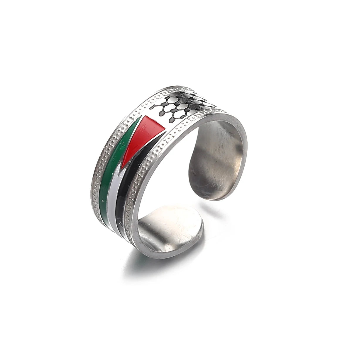 Stainless Steel Arabic Ring Jewelry For Women Men in Arab Jewelry