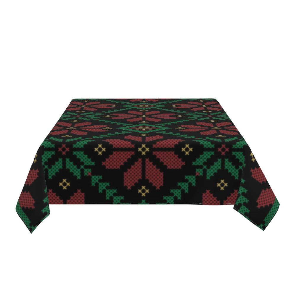 Palestinian Embroidery Tatreez Art Table Cover