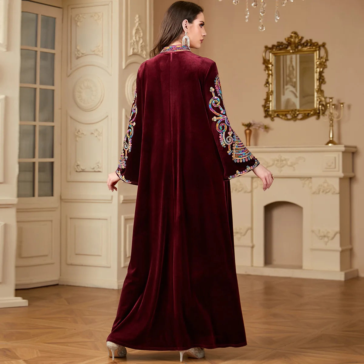 Sequins Velvet Kaftan